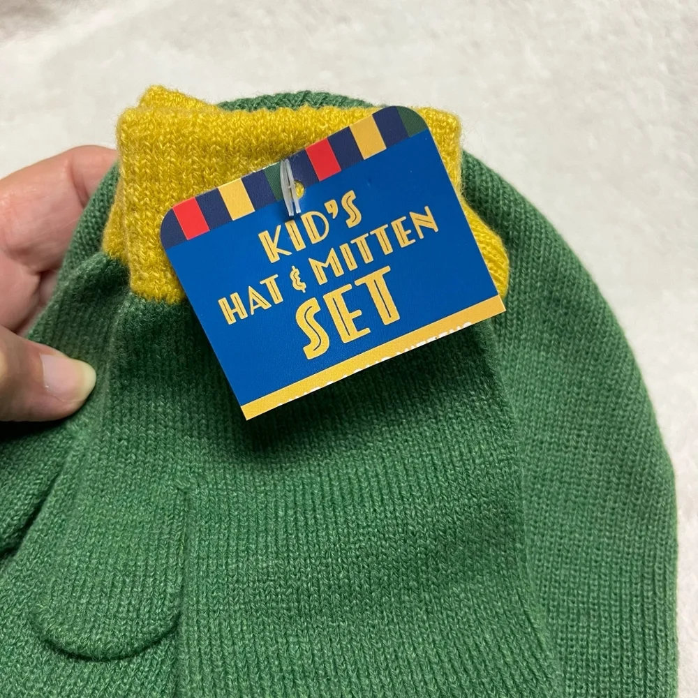 Bright Star Kid's Dinosaur Themed Hat And Glove Set